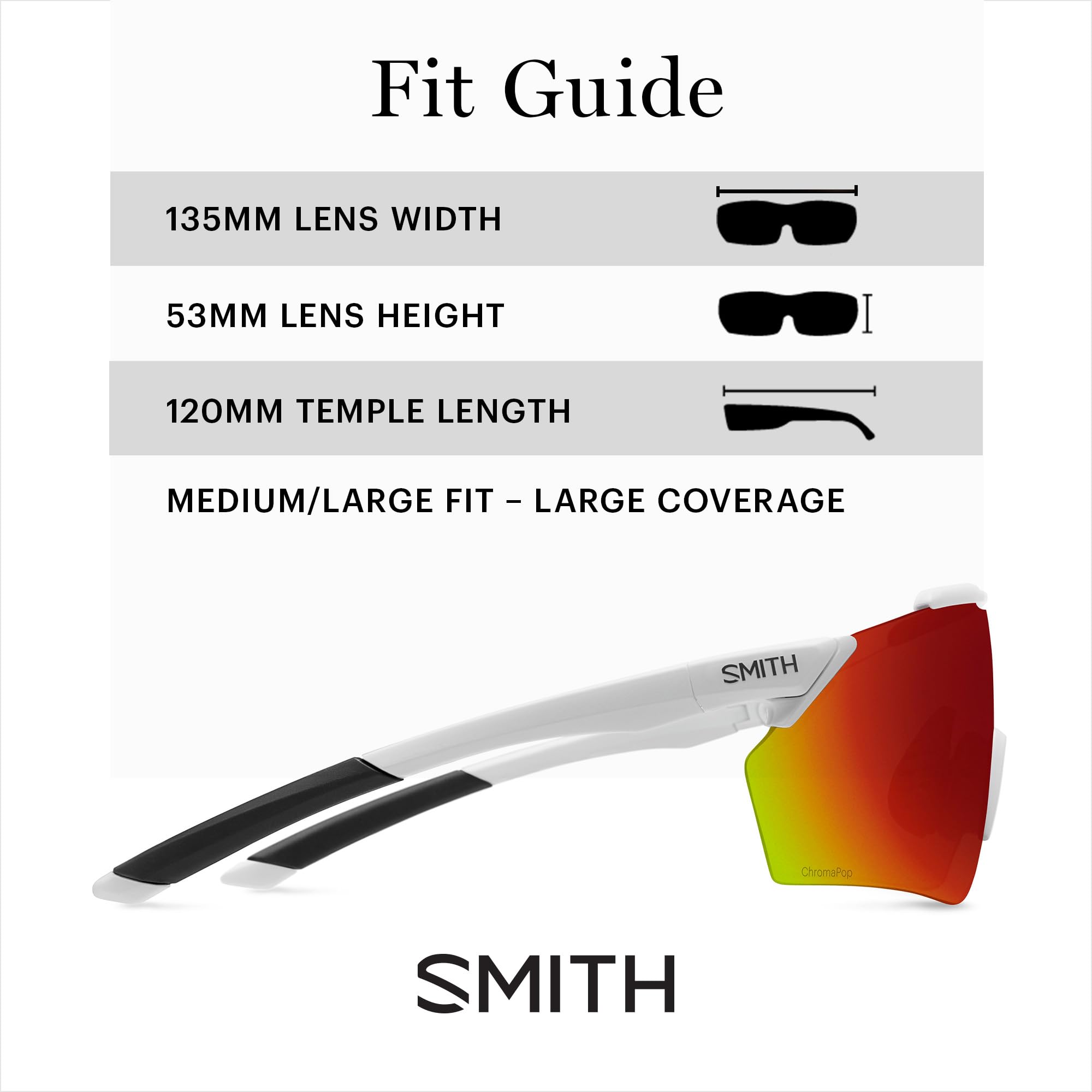 SMITH Ruckus Sunglasses – Shield Lens Performance Sports Sunglasses for Running, Biking, MTB & More – For Men & Women - Image 3