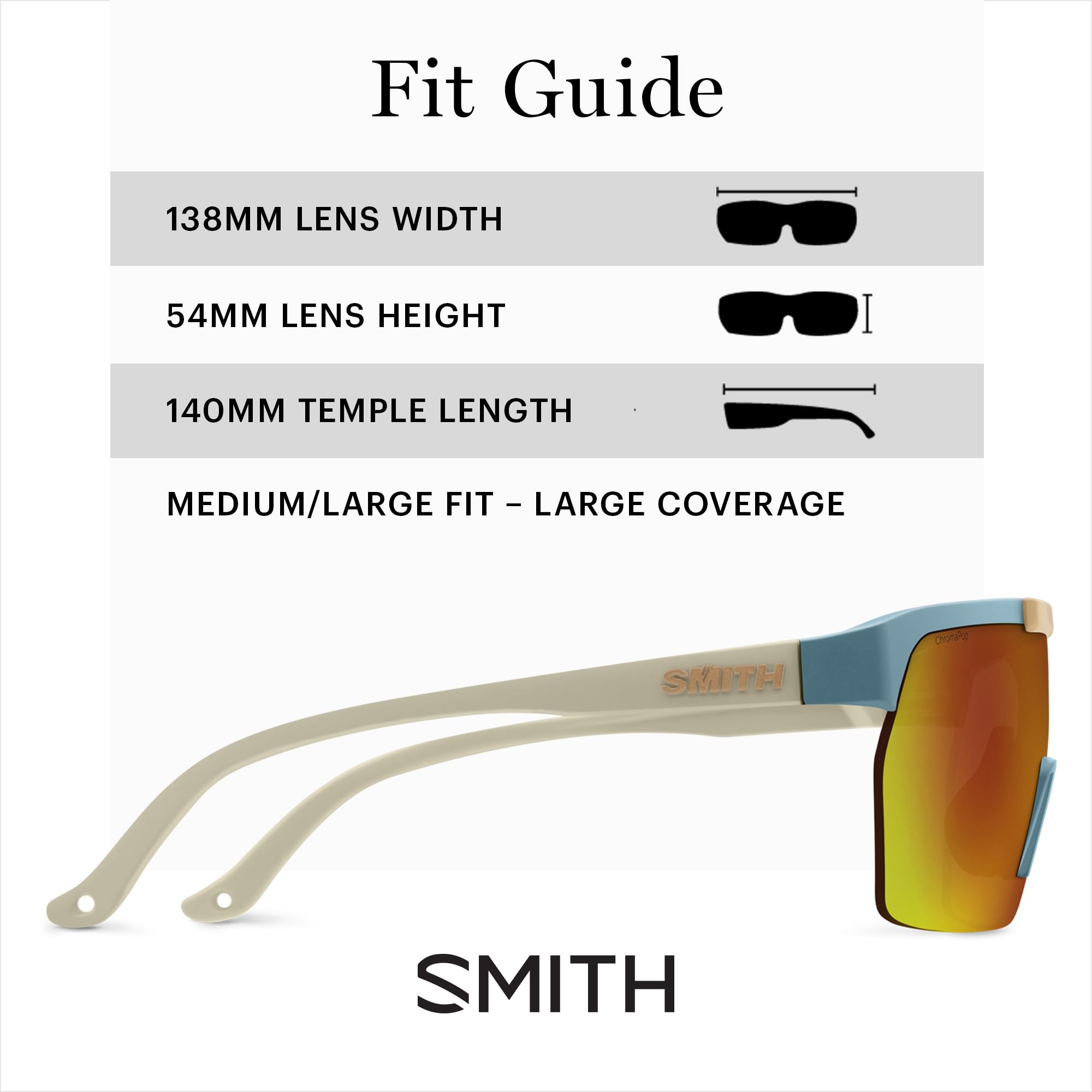 SMITH XC Sunglasses – Flip-Up Shield Lens Performance Sports Sunglasses for Snow Sports, Biking, Running & More - Image 5